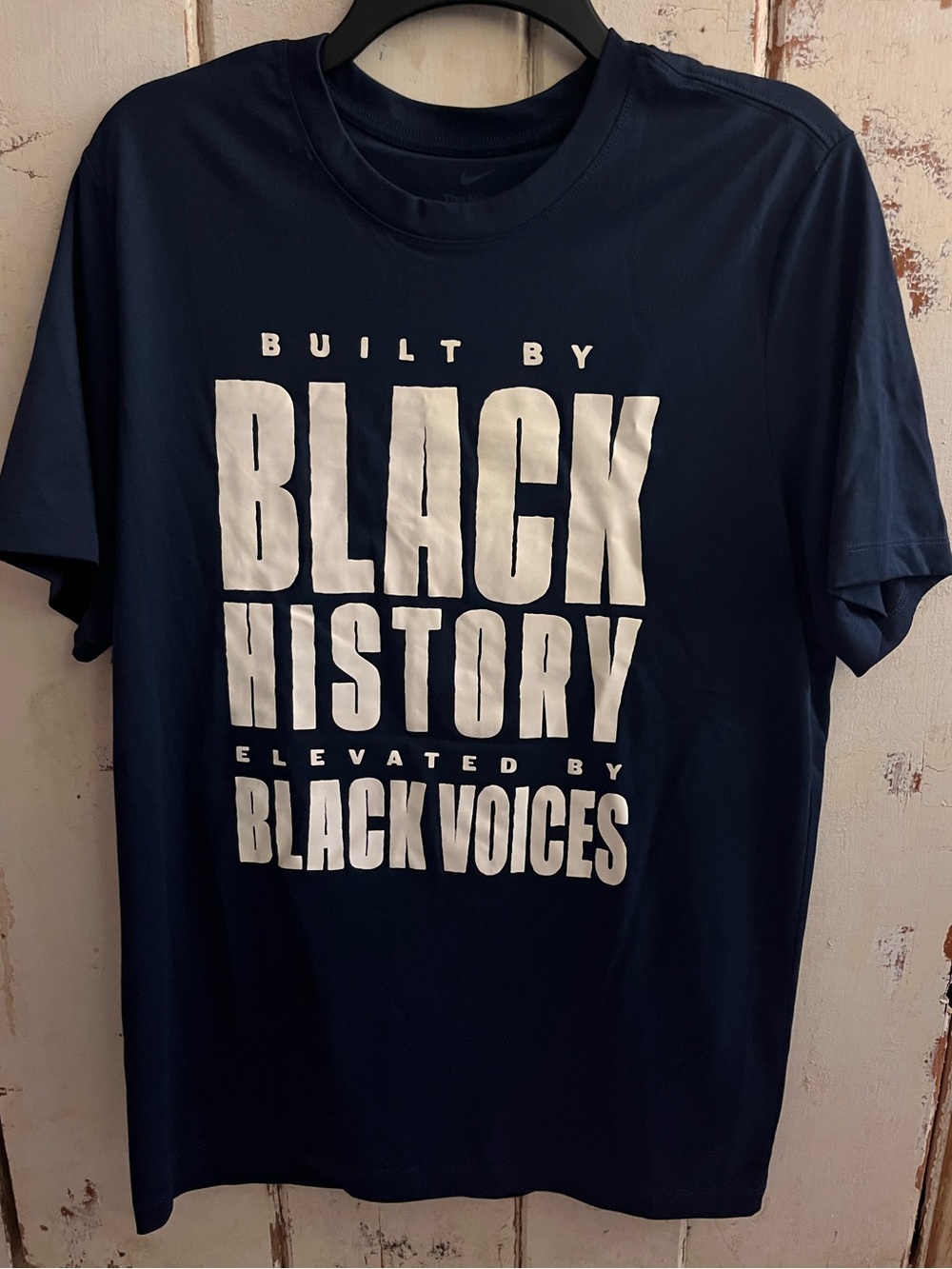 Nike Dri-fit Built By Black History Navy Graphic Tee
